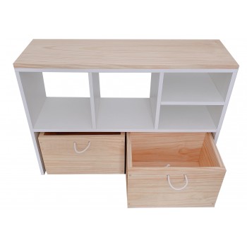 Mueble organizador Aimee / cubierta de madera