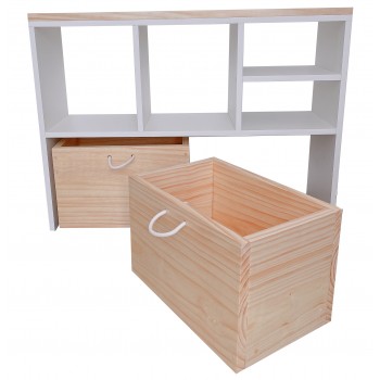 Mueble organizador Aimee / cubierta de madera